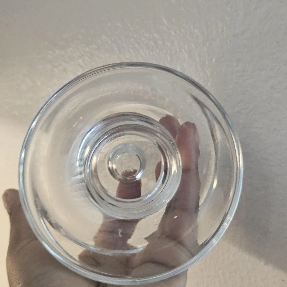 Elegant  minamilist Clear‎ Glass Candlestick Holder